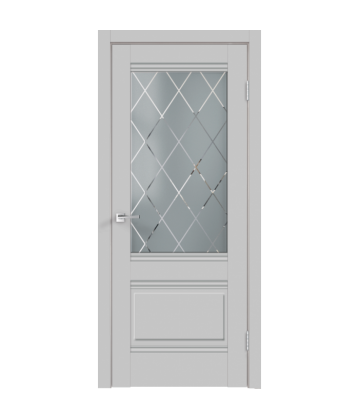  Межкомнатная дверь ALTO 2V эмалит серый VELLDORIS