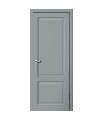 Межкомнатная дверь CLASSIC C02 ПГ Эмалит серый FLYDOORS
