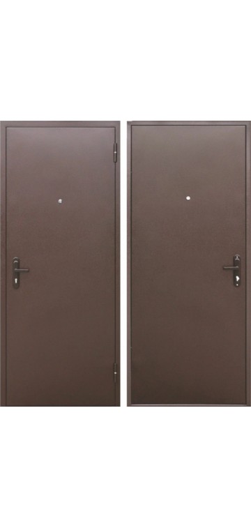 Входная дверь 4,5 см Прораб антик медь металл/ металл